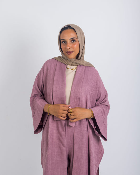 Relaxed Linen Set – Rose Mist