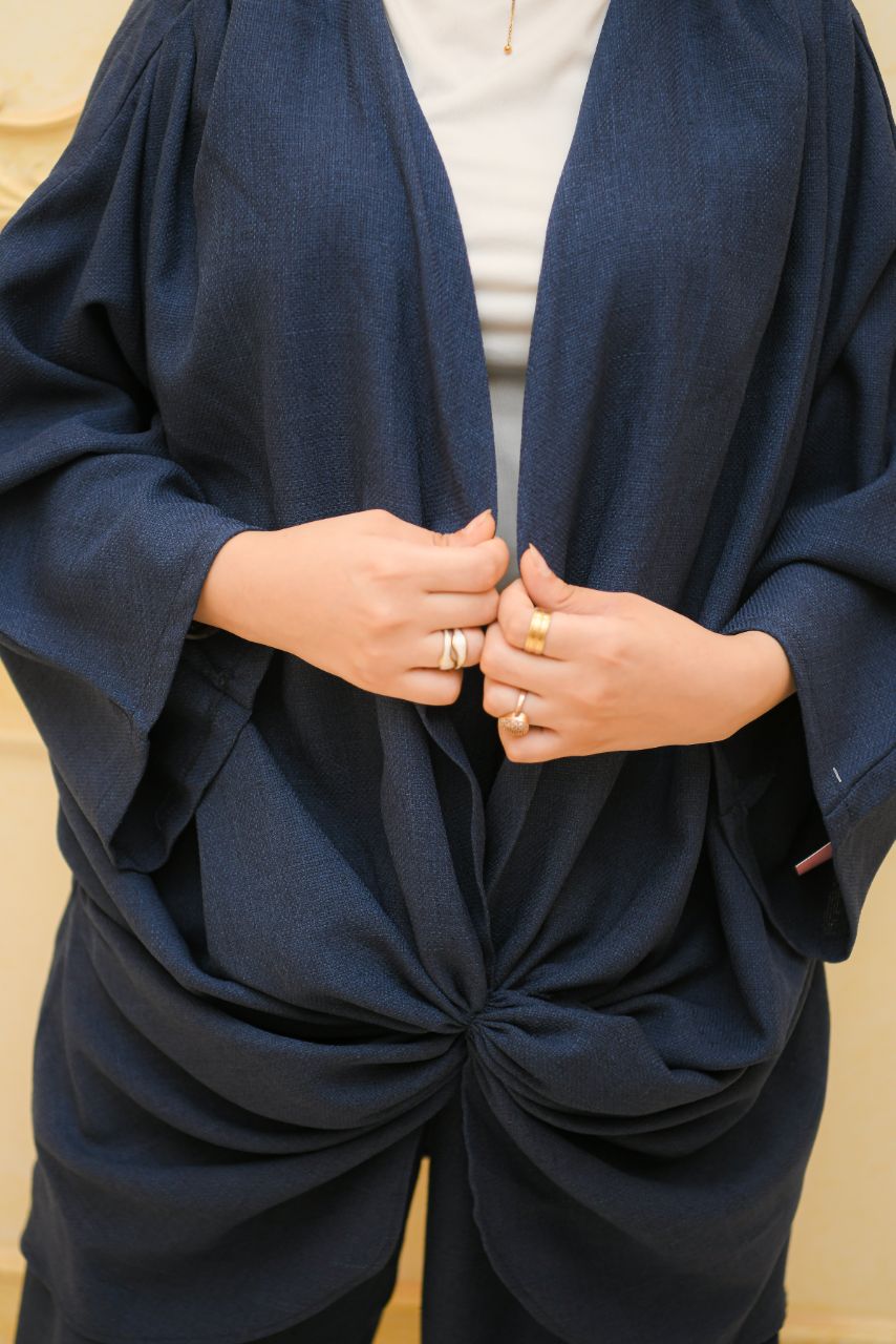 Elegant Navy Two-Piece Set