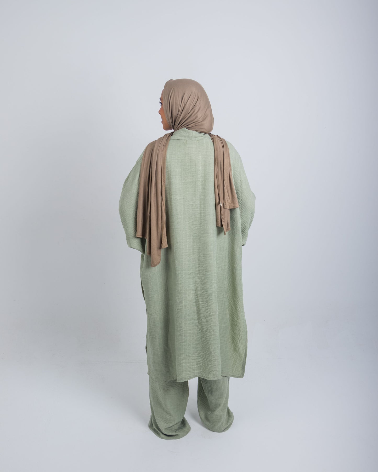 Relaxed Linen Set – Sage Green